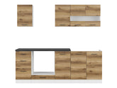 Junona Line kjøkkensett - Delano Eik - 220 cm
